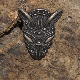 Masque viking, rivet décoratif 29x24mm