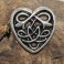 Coeur celtique, rivet décoratif 32x32mm